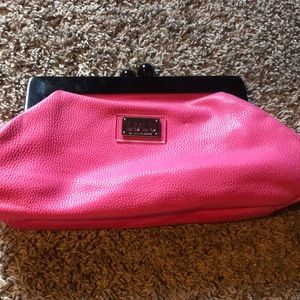 LuLu Guinness pink handbag